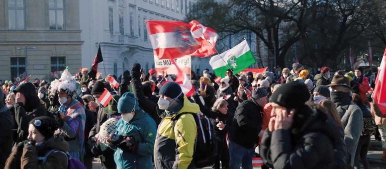 Ny frihetsdemonstration i Österrike mot coronarestriktioner