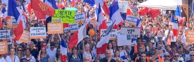 Frankrike demonstrerade mot vaccinpass för femte helgen i rad