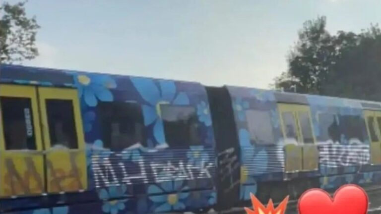 SD-tåget vandaliserat