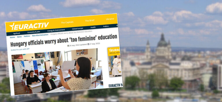 Ungern varnar för ett feminint utbildningssystem