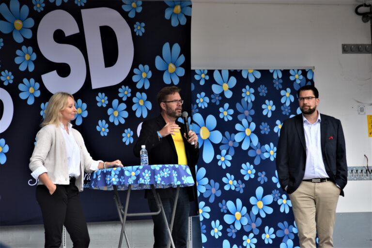 Jimmie Åkesson och Jessika Stegrud i valslutspurt