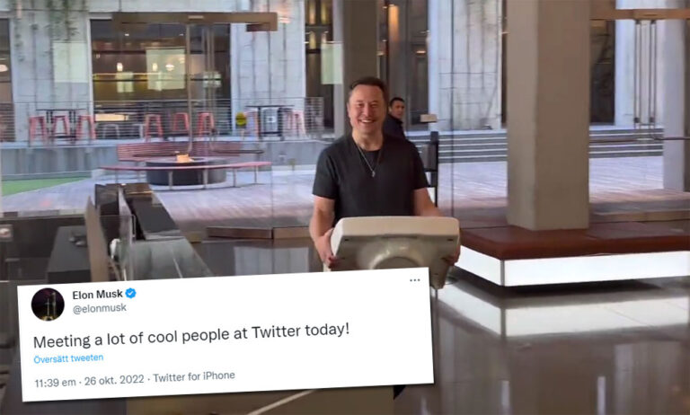 Musks skämtsamma video tolkas som en bekräftelse på Twitter-uppköp