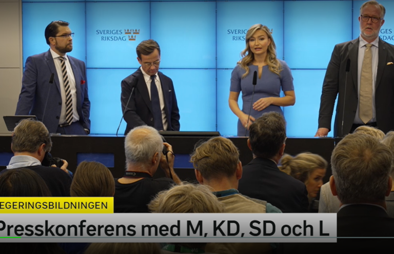Högerblocket bildar regering med Sverigedemokraternas stöd – ”Det är inte ett januariavtal”