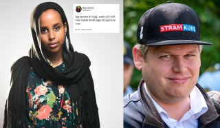 Islamkritikern Rasmus Paludan och anti-vita manshataren Bilan Osman i debatt