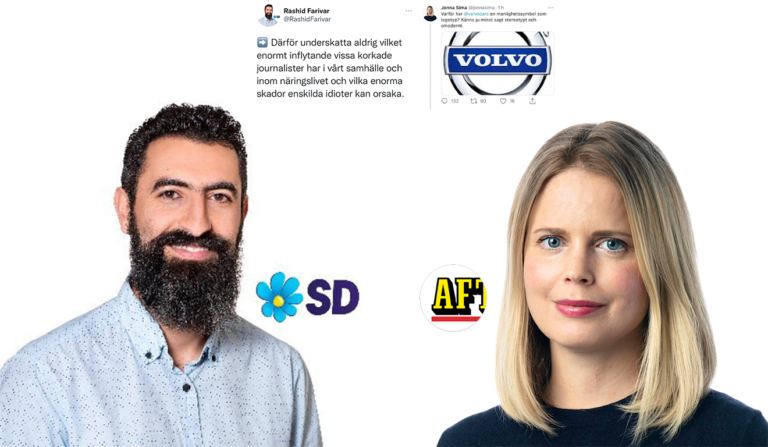 Riksdagsledamot Rashid Farivar (SD)  om Aftonbladets journalist Jonna Sima – ”korkad journalist”