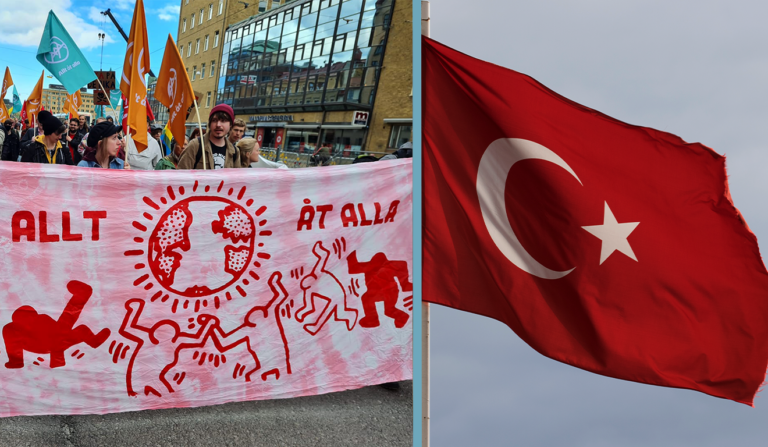 Vänsterextrema Allt åt alla ansöker om att bränna Turkiets flagga