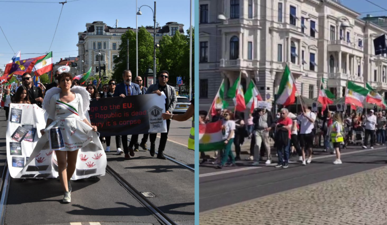 Massiv iransk demonstration i Göteborg – se video