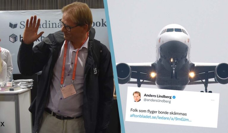 Aftonbladets Anders Lindbergs klimathyckleri: Skambelägger flygresenärer – vill själv flyga