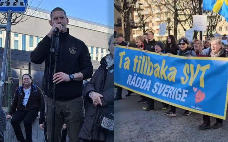 Arrangör av SVT-kritisk demonstration döms för brott mot ordningslagen