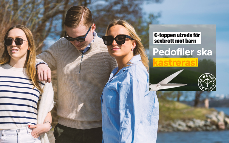 Ungsvenskarna: ”Pedofiler ska kastreras”