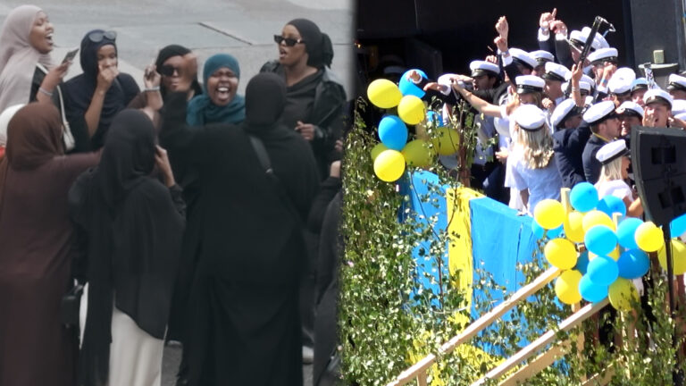 Två olika studentfiranden i Västsverige