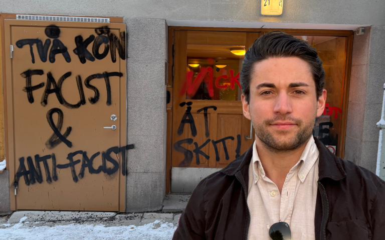 Nick Alinias hem återigen vandaliserat av vänsterextremister